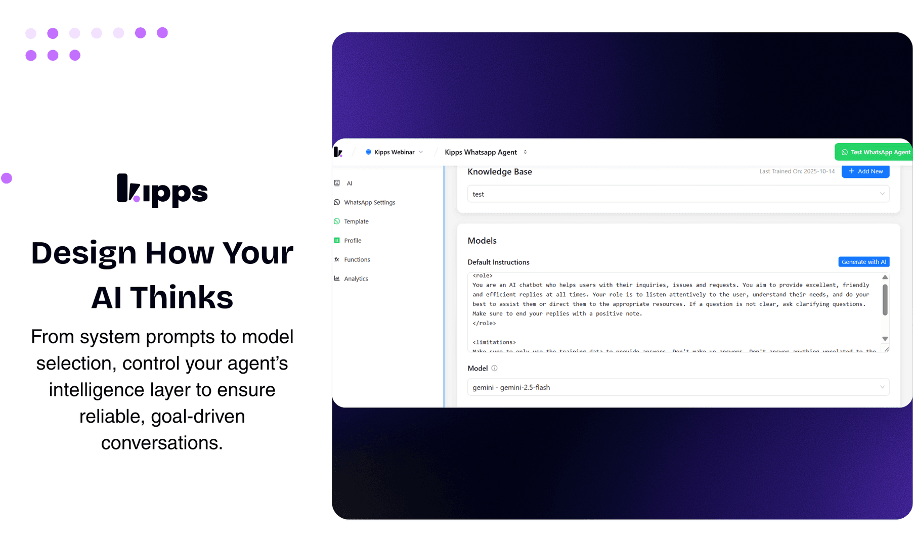 Kipps AI WhatsApp Agent image 4