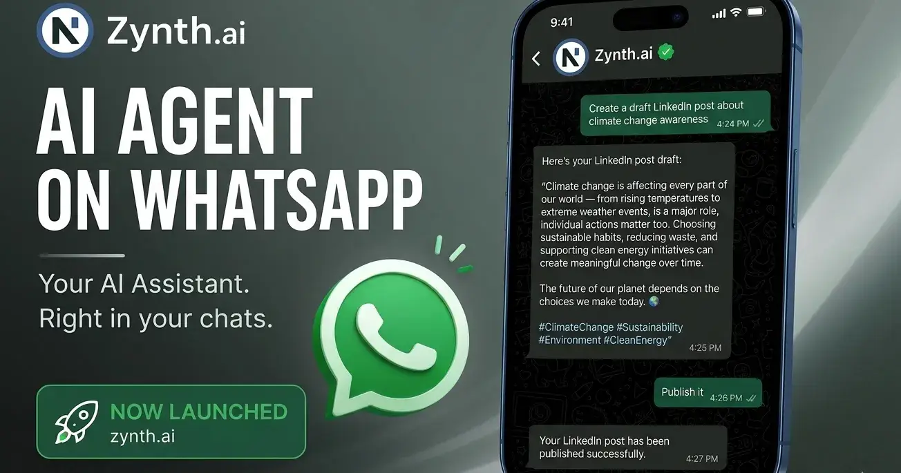 Why Open 10 Apps When Zynth AI Can Do It All on WhatsApp?