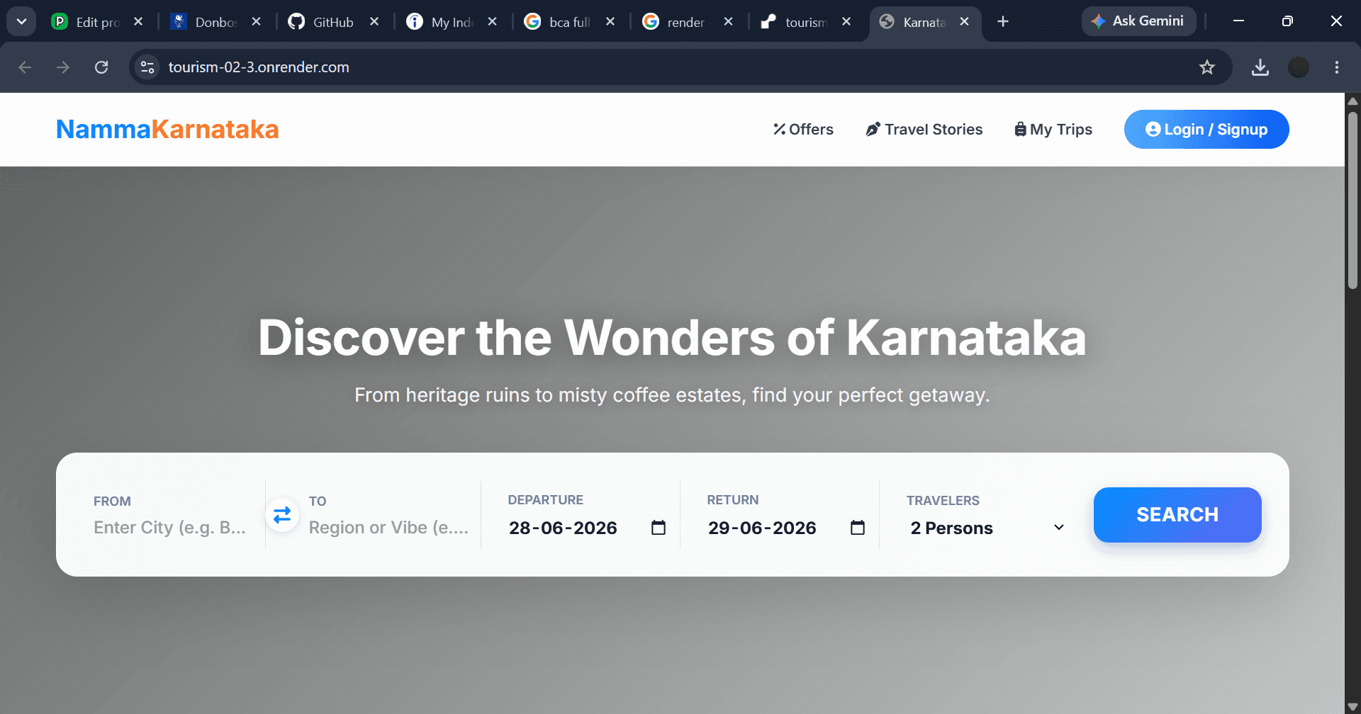 Karnataka Tourism Booking image 1