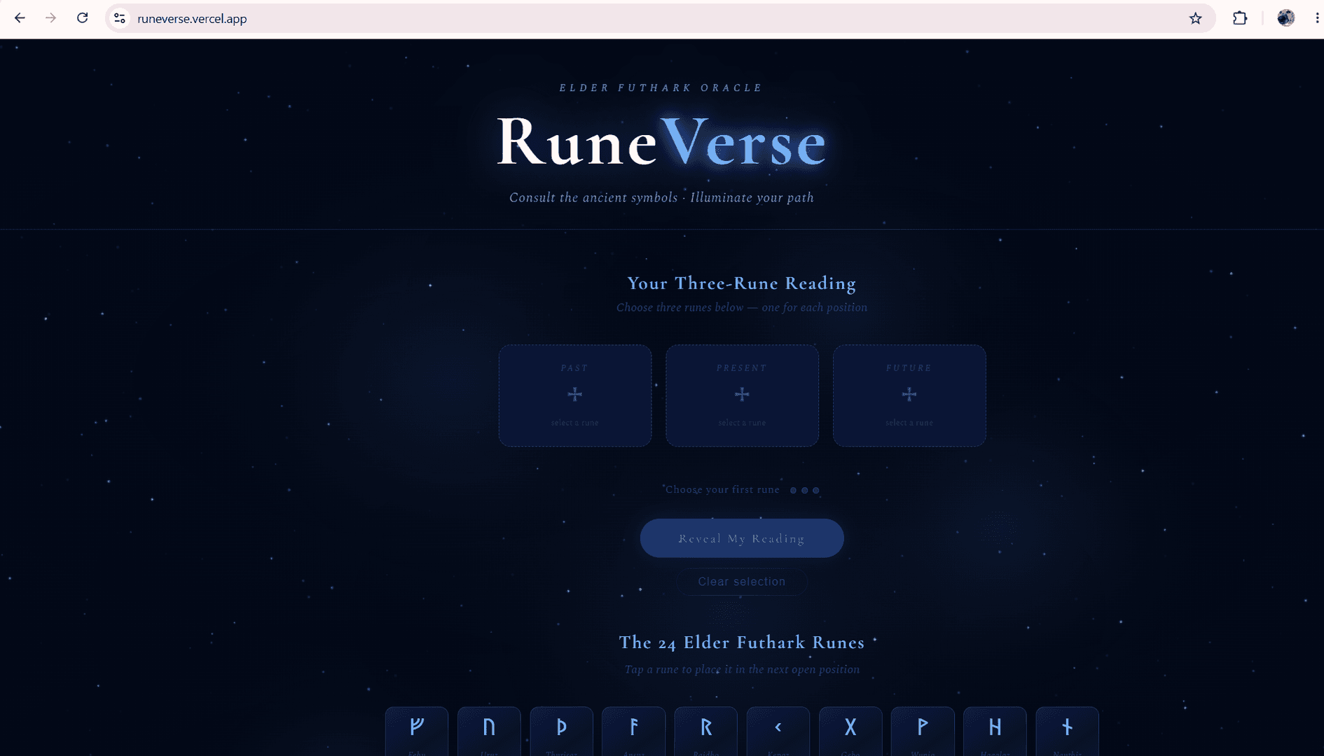 RuneVerse — Nordic Rune Readings image 1