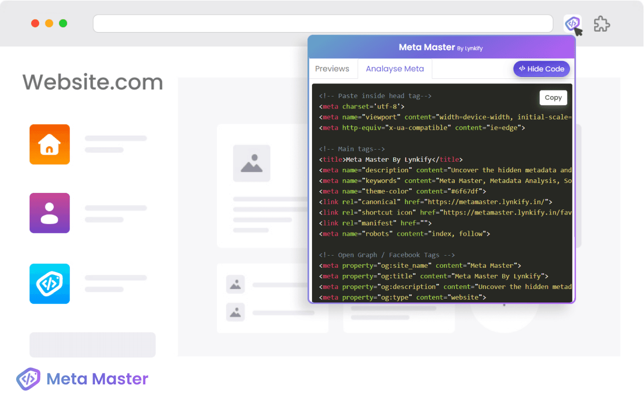 Meta Master (Browser Extension) image 4