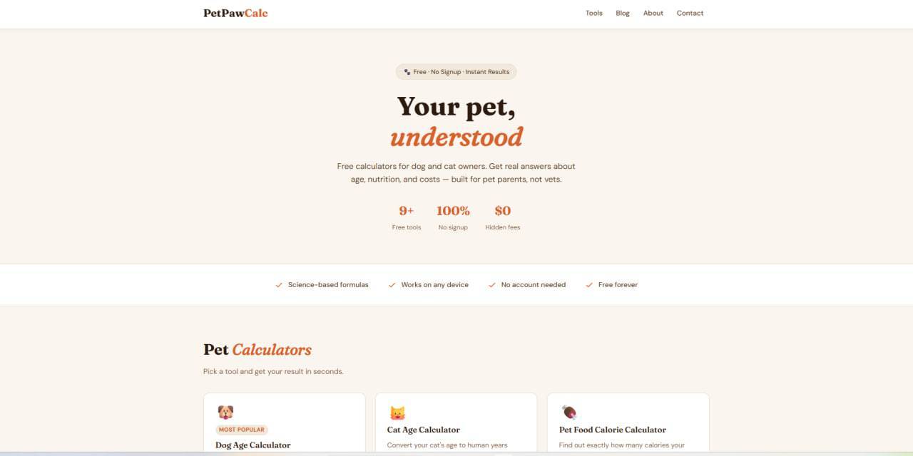 PetPawCalc image 1