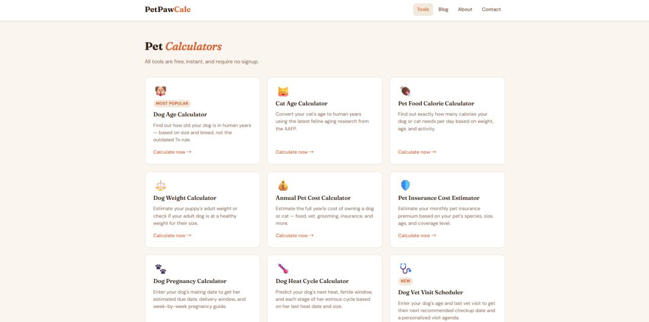 PetPawCalc image 2