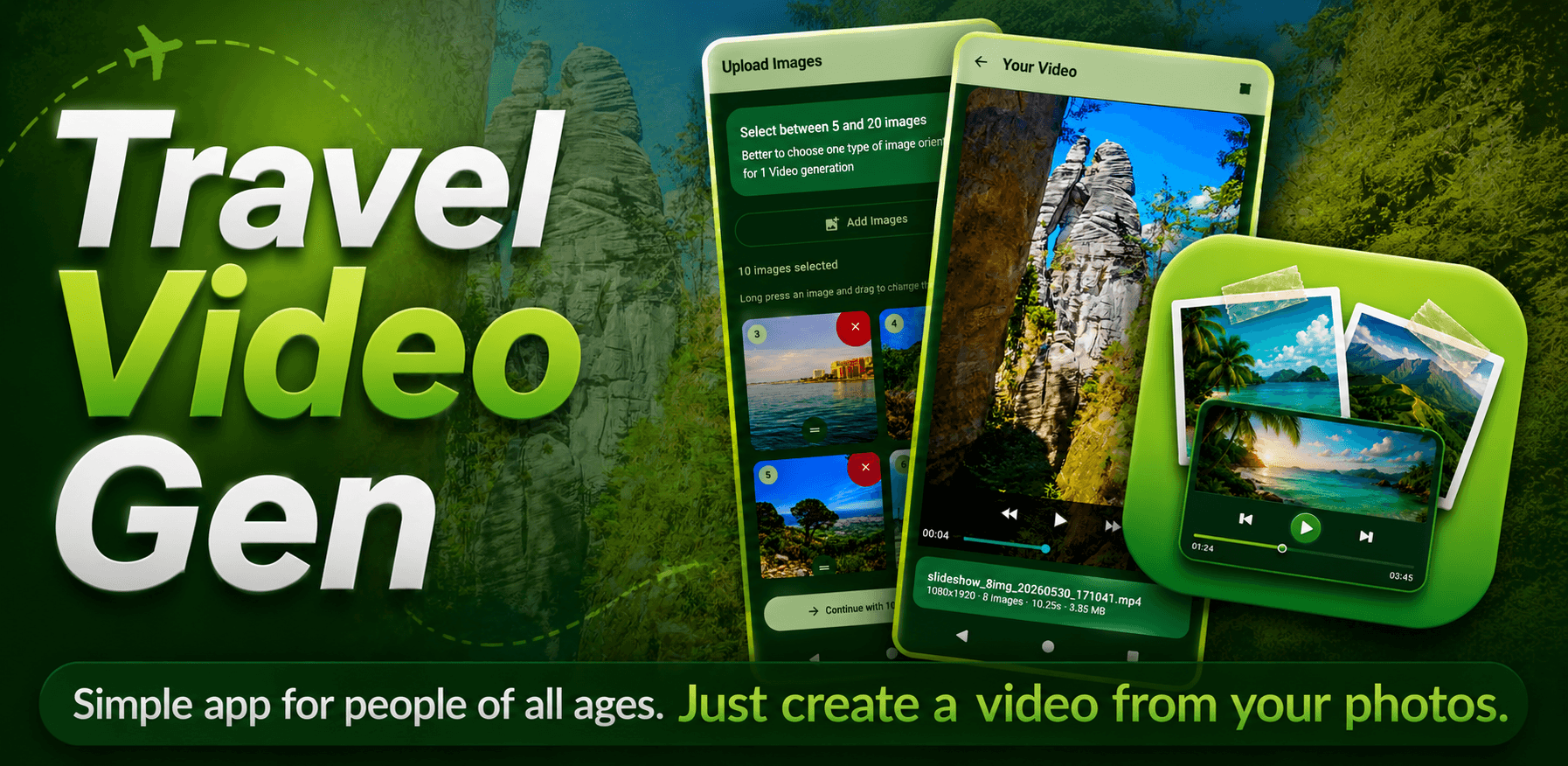 Travel Video Gen (Mobile app) image 1