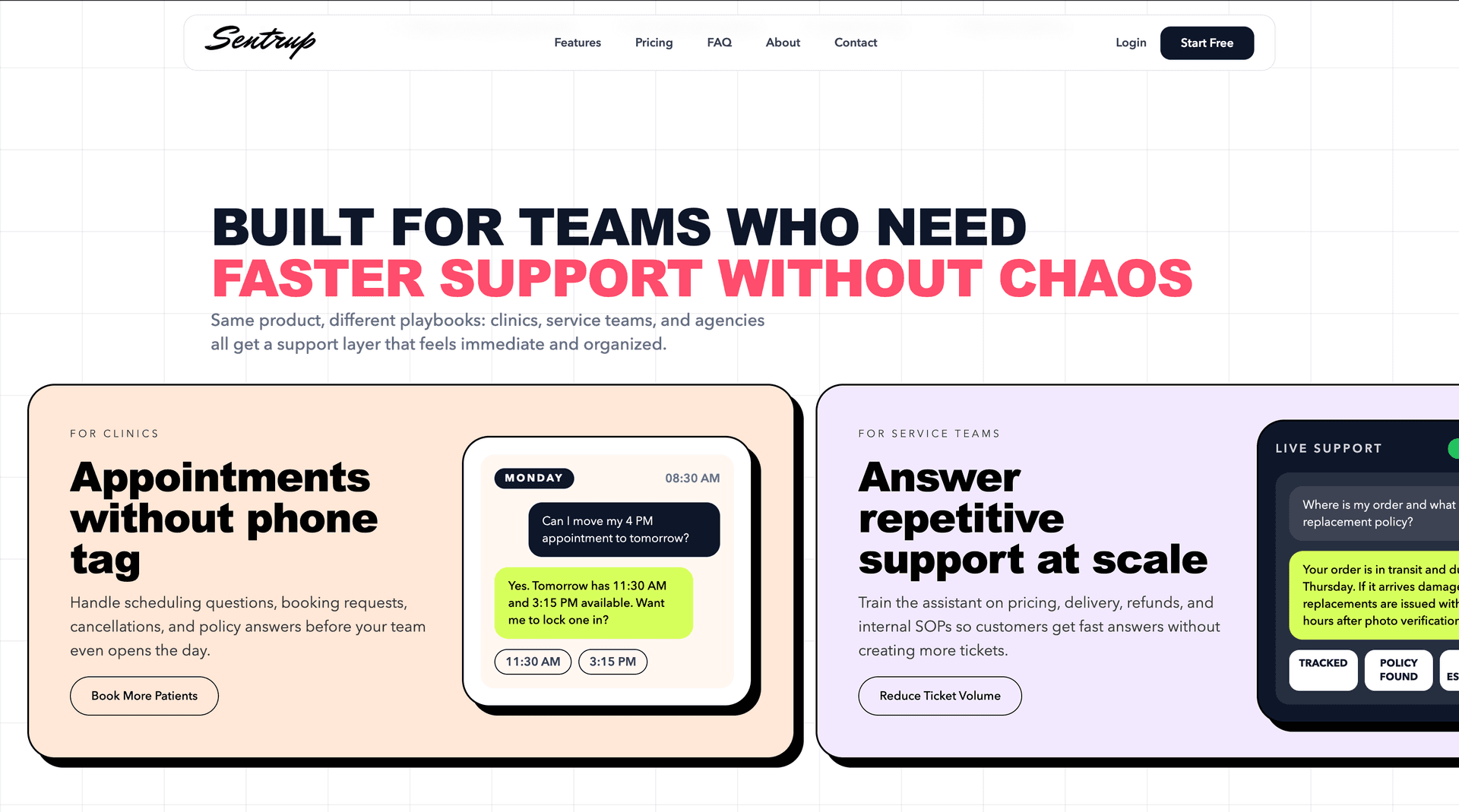 Sentrup — AI Customer Support Platform image 2