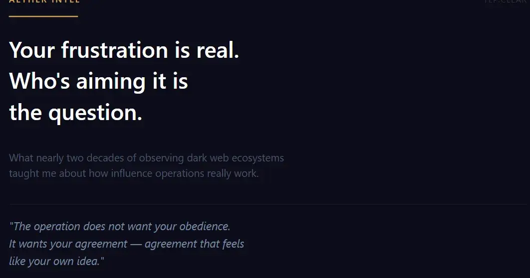 (How Influence Operations Work)What the Dark Web Taught Me About Modern Influence Operations