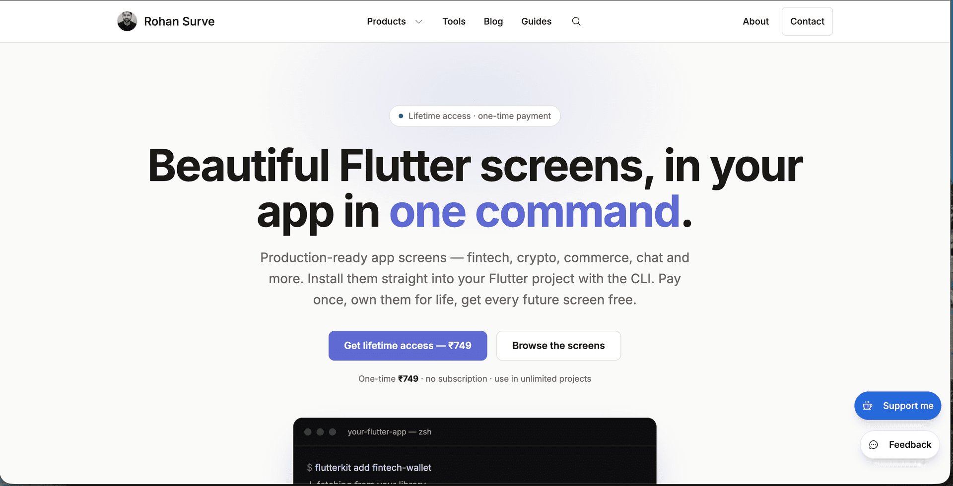 FlutterKit Pro Using CLI image 1