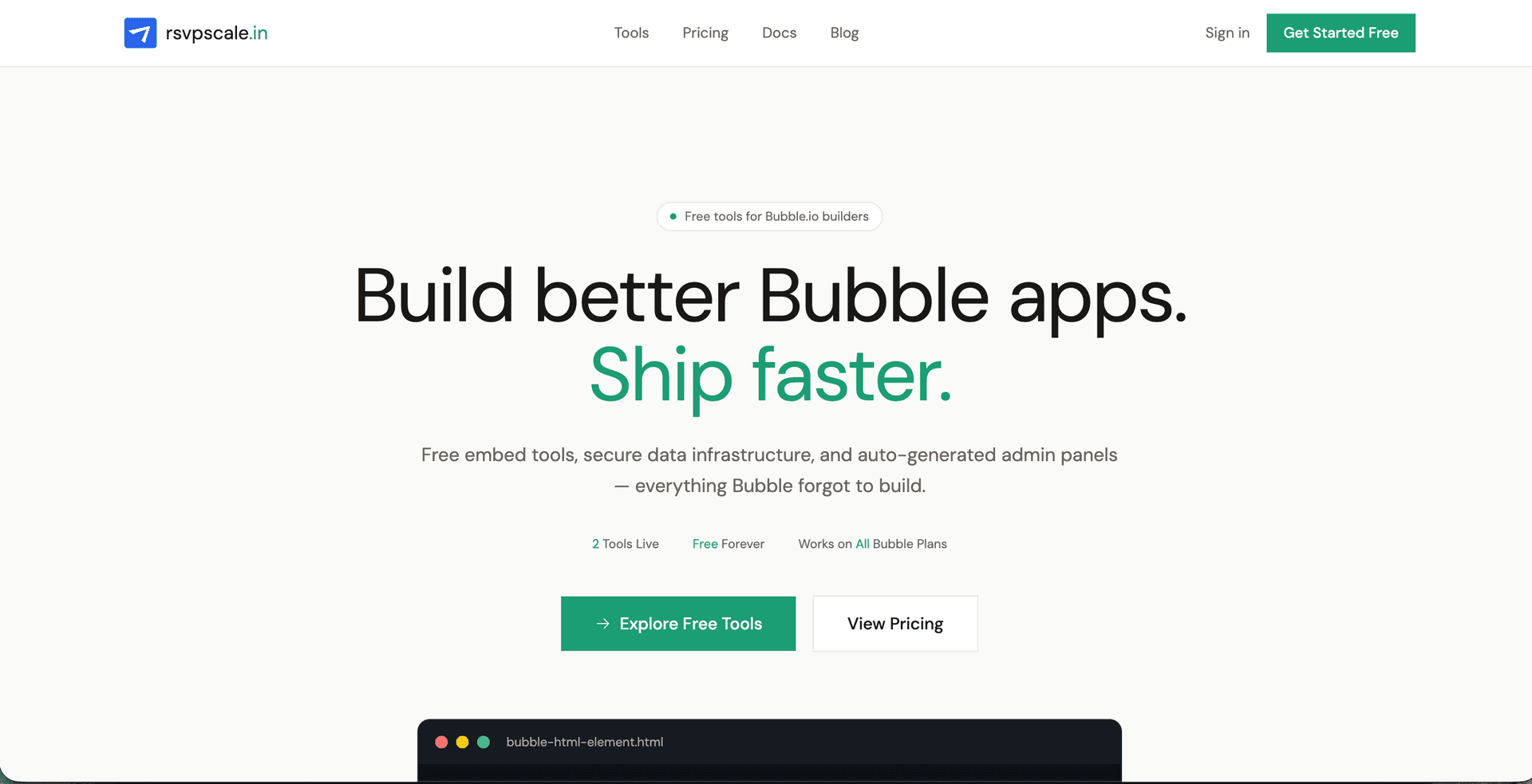 rsvpscale.in — Infra for Bubble.io Builder image 2