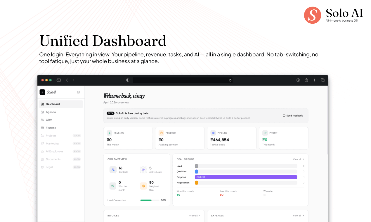 SoloAI — AI Business OS for Small Businesses image 2