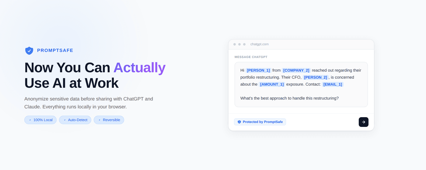 PromptSafe - Unlock ChatGPT for Client Work image 2