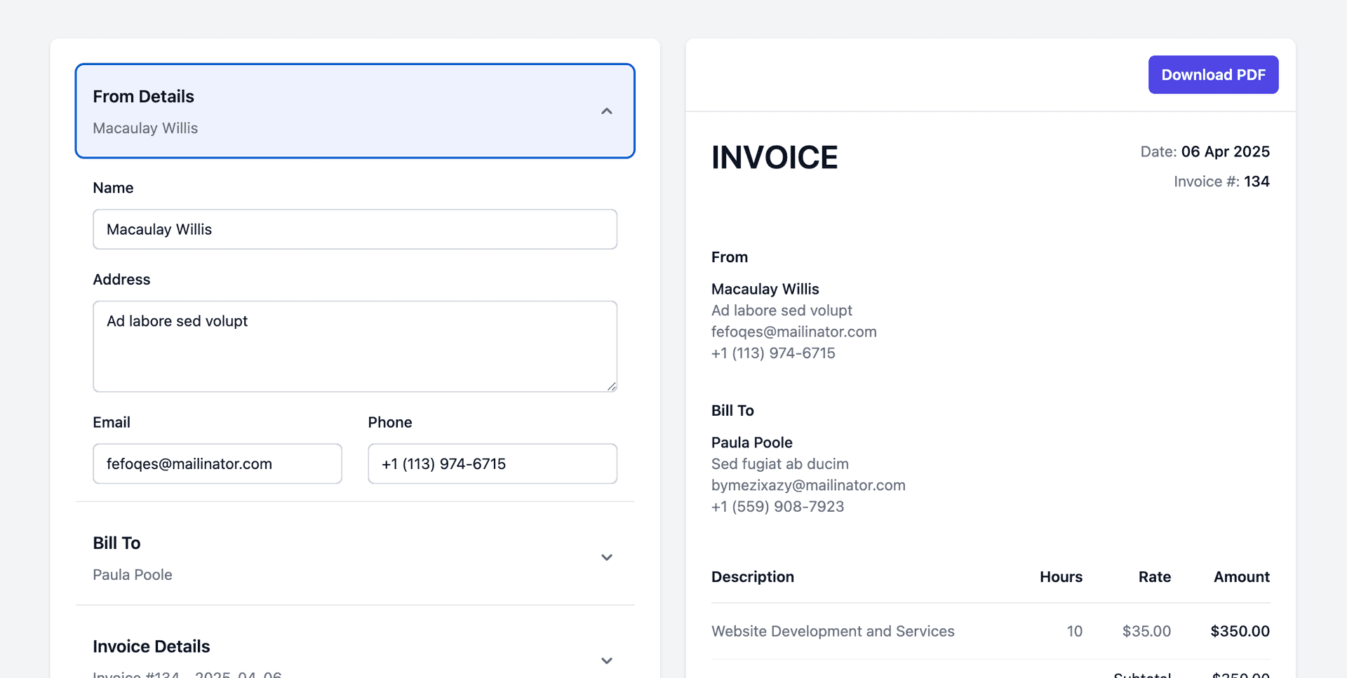 PlainInvoice image 1
