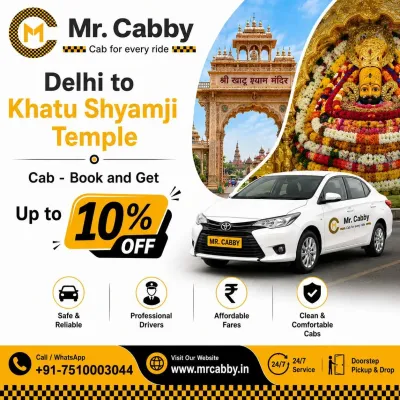 Book Delhi to Khatu Shyamji Cab for Affordable MrCabby