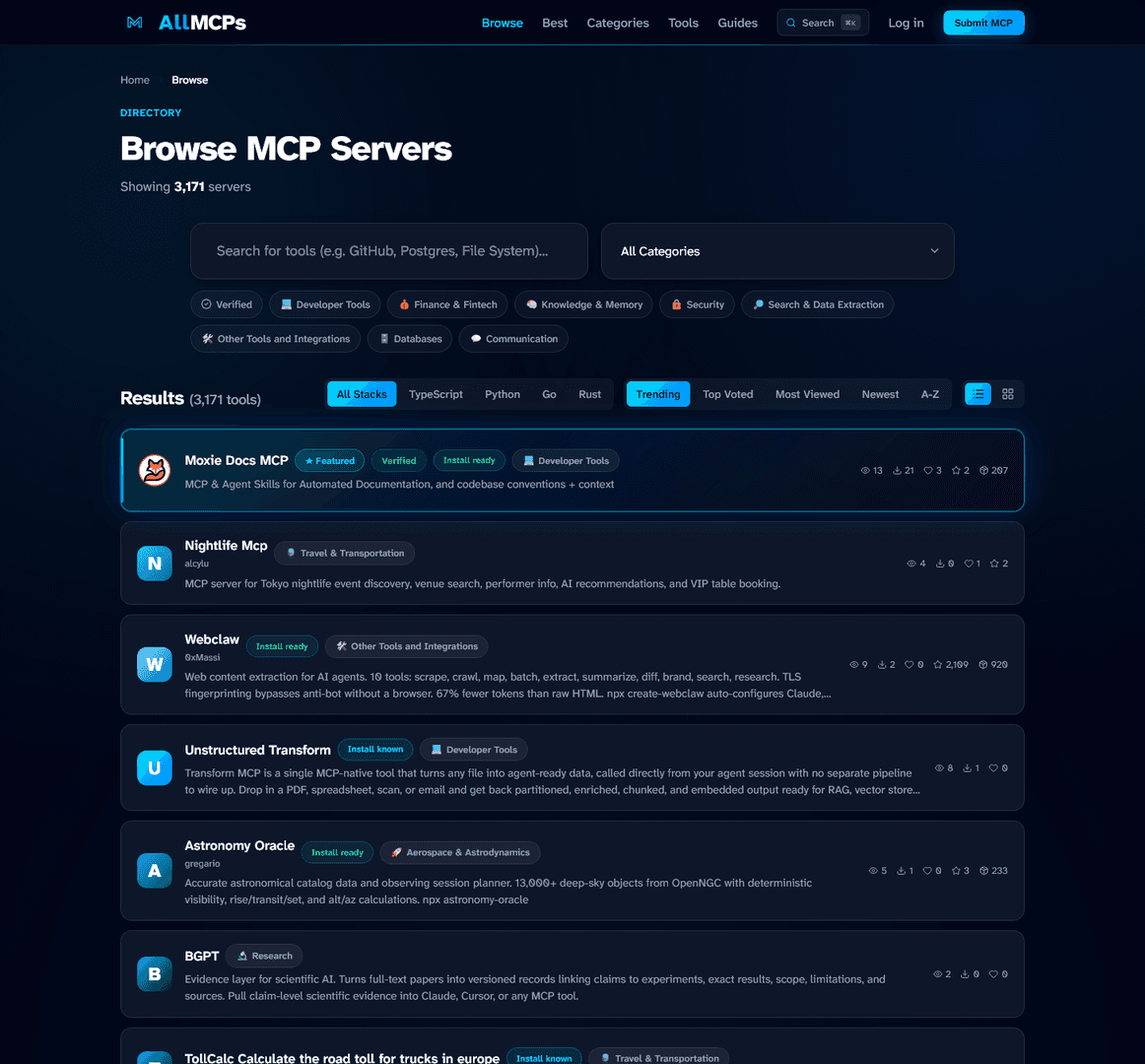 AllMCPs Discover & Install MCP Servers image 1