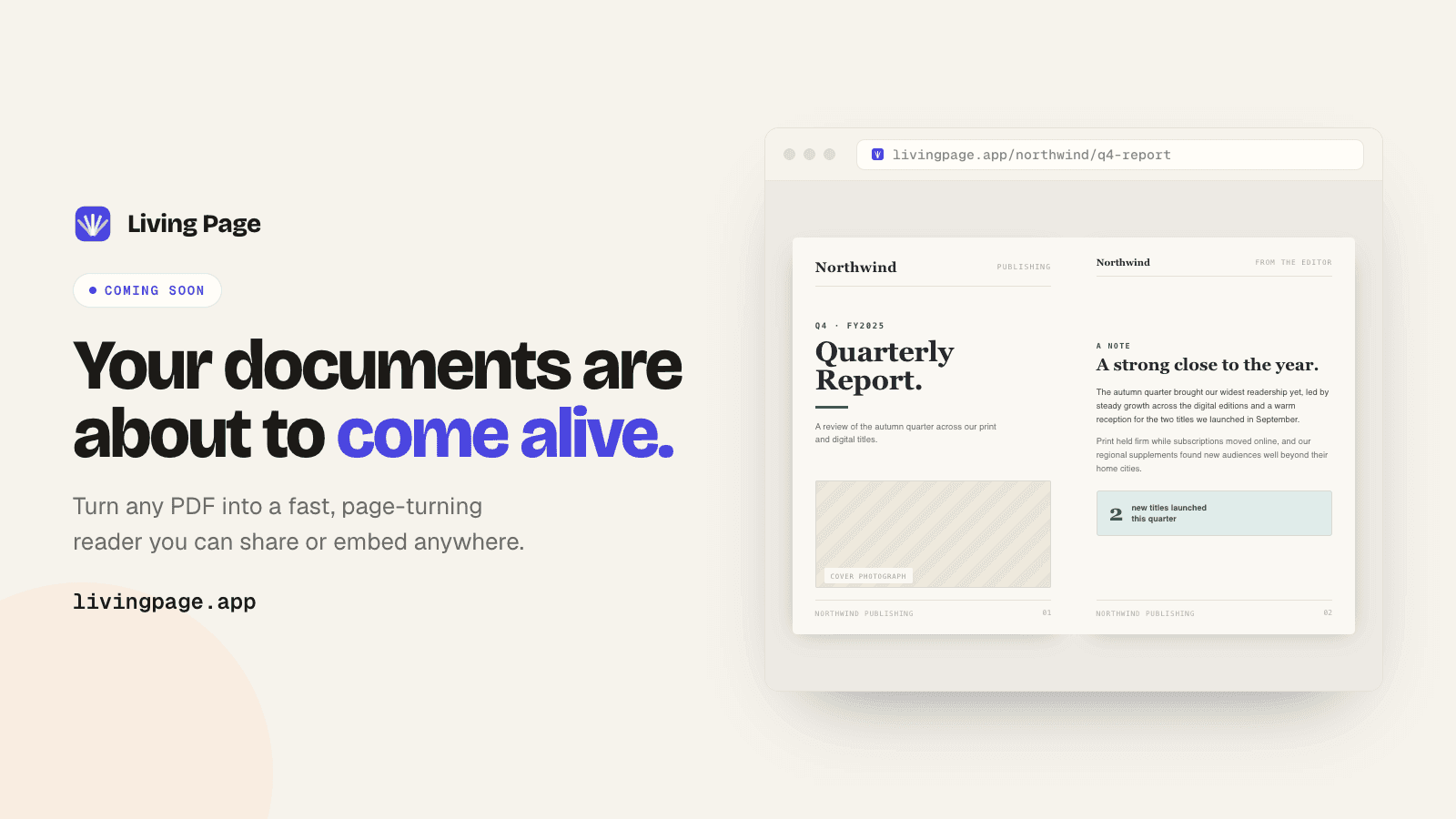 Living Page — turn any PDF into a living page image 2
