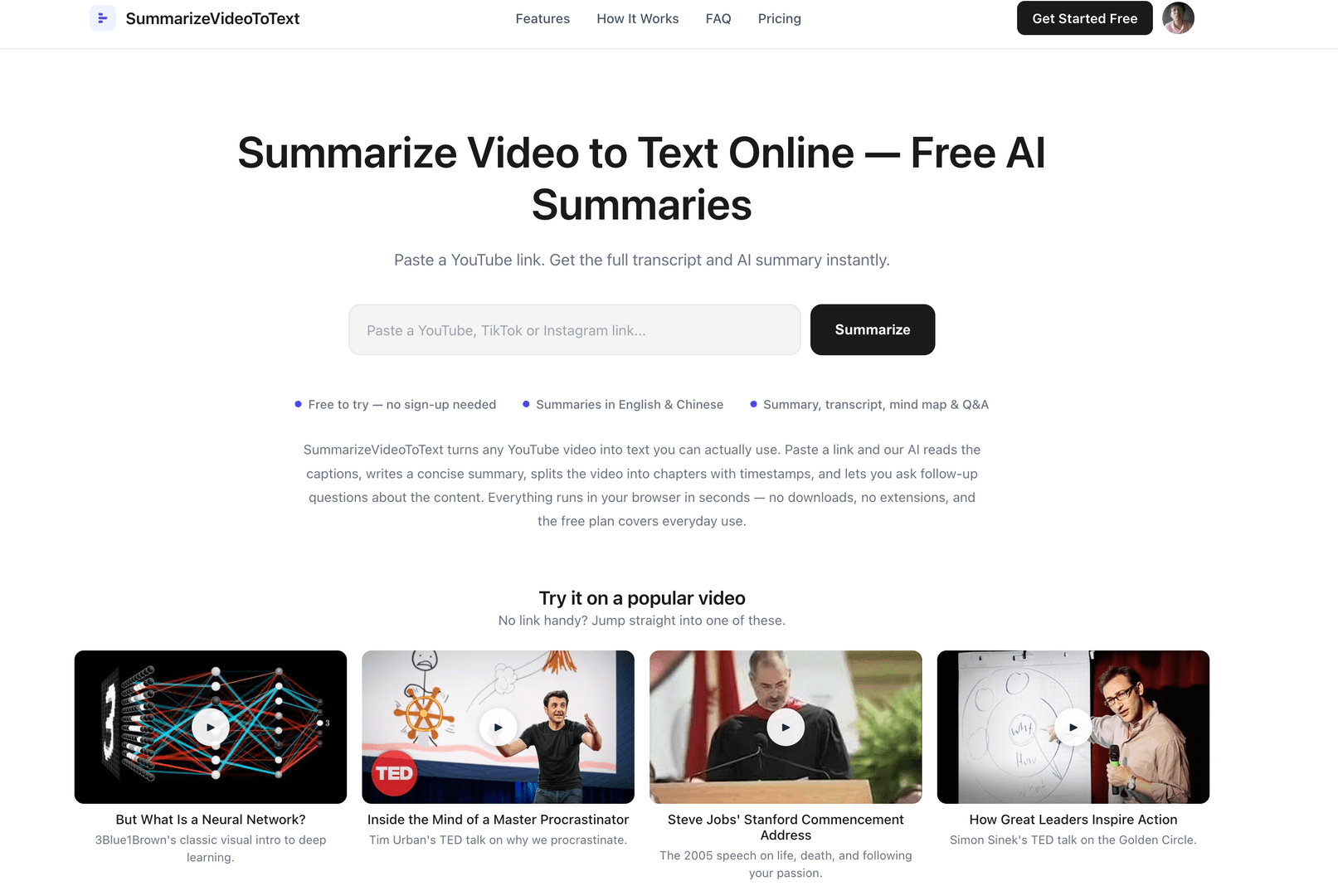 Summarize Video to Text Online image 2