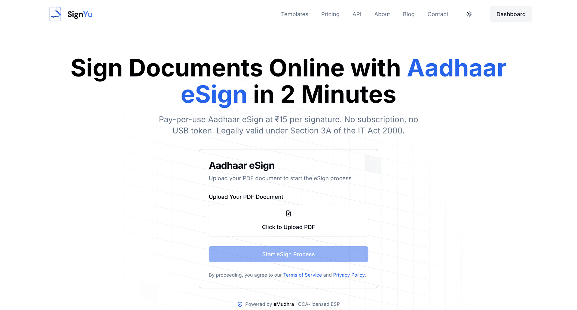 Aadhaar eSign Documents Online | SignYu image 1