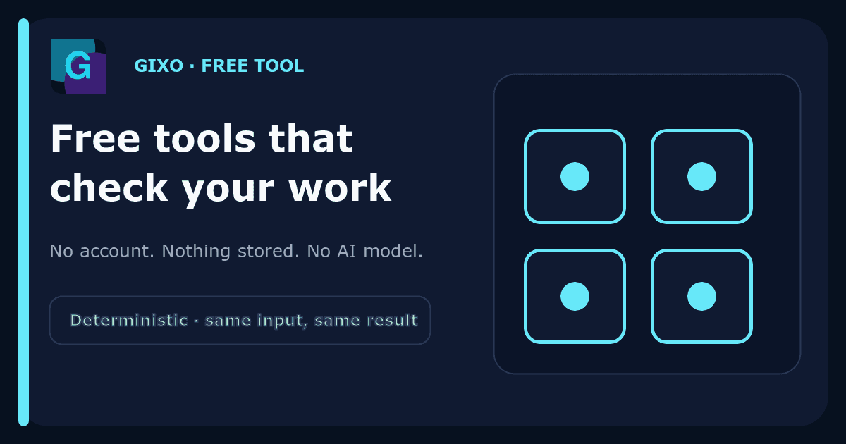 Gixo Free Tools image 1