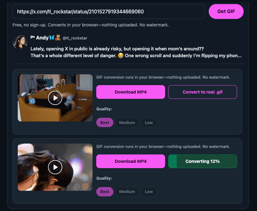 Twitter GIF Downloader image 2