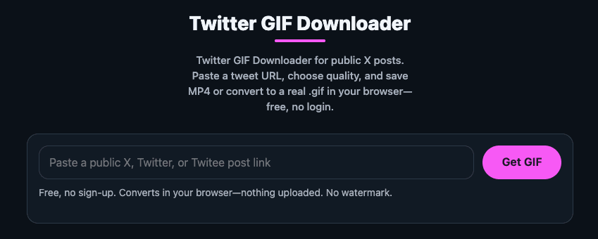 Twitter GIF Downloader image 1