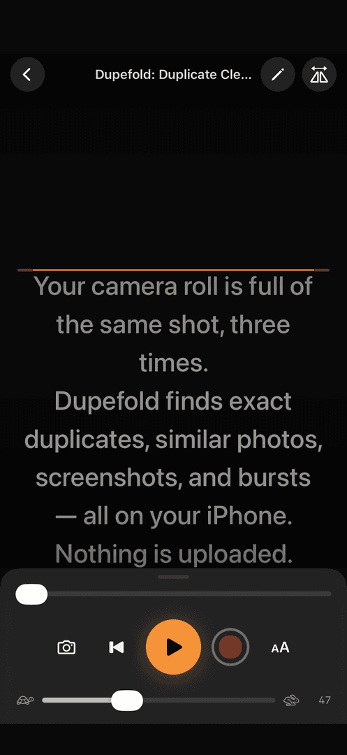 Cue Teleprompt — iOS App for Content Creators image 2