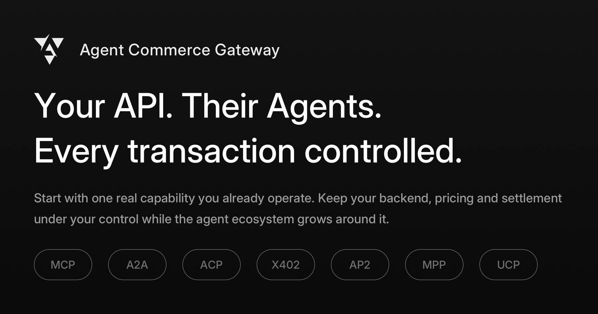 Agent Commerce Gateway image 1