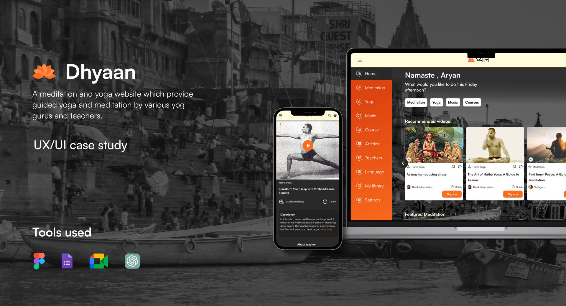 Dhyaan - UX/UI case study