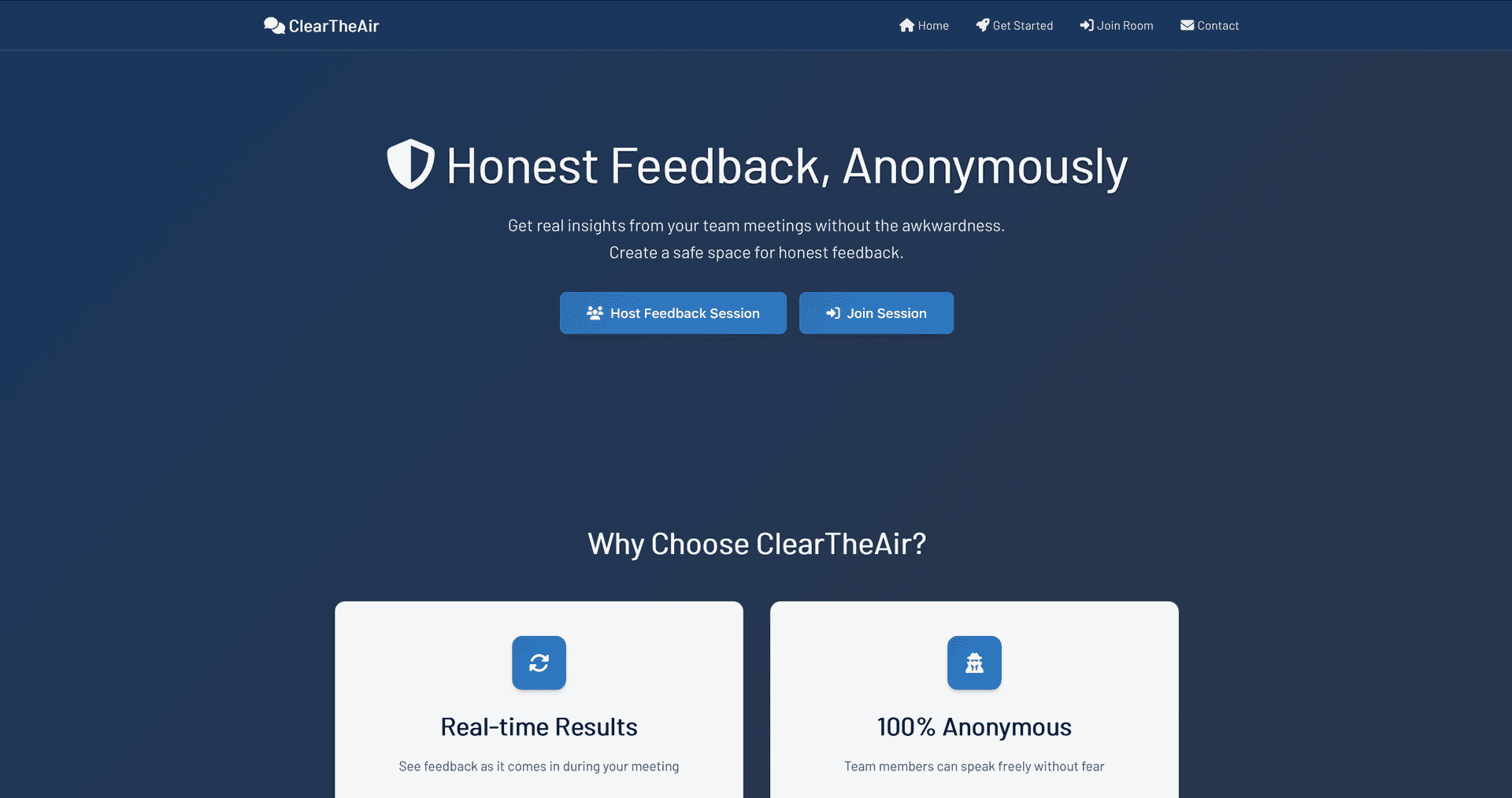 ClearTheAir - Anonymous Meeting Feedback image 1