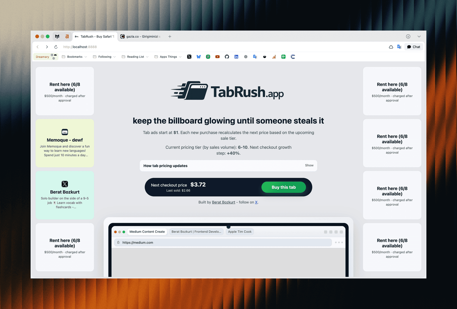 TabRush - Be Fast and Publish Your Ad image 2