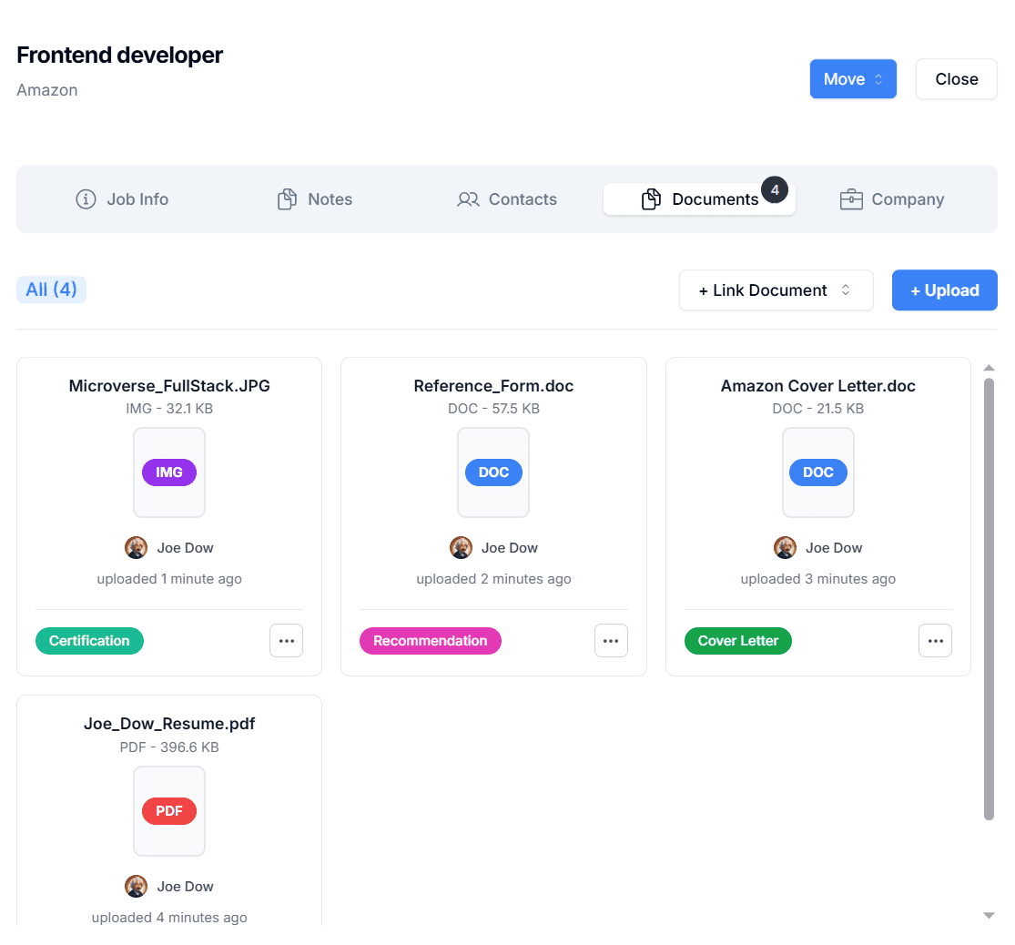 Job Tracker with browser extension image 3