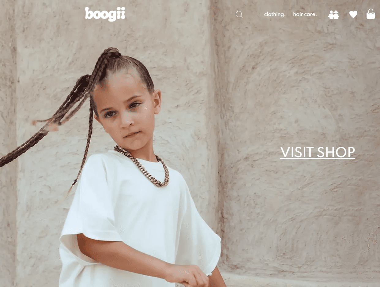 Boogii Kidz Shopify Website