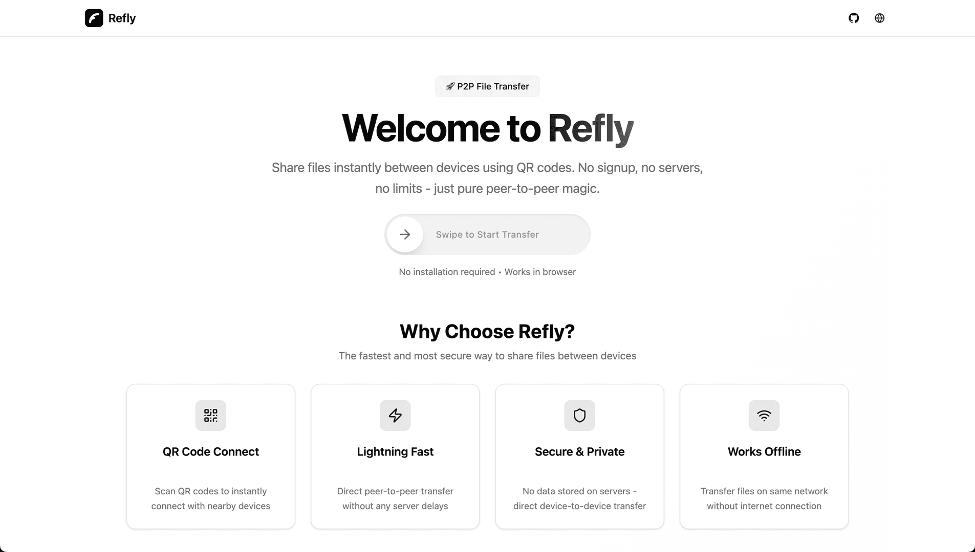 Refly - P2P File Transfer image 2