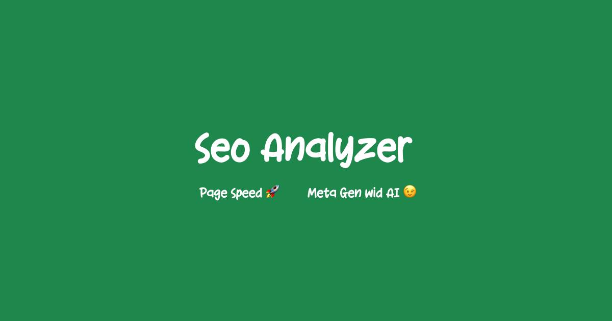 SEO Analyzer
