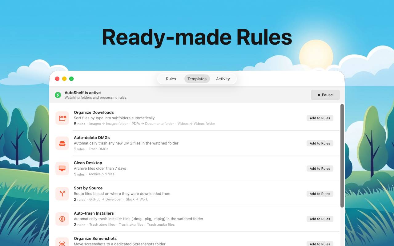 AutoShelf · Your Mac, automatically organized image 3
