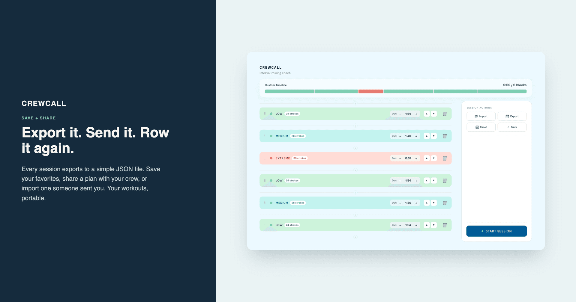 CrewCall - Intelligent Interval Rowing Coach image 3