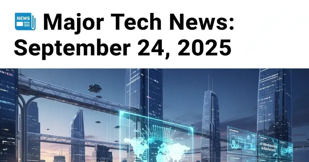 📰 Major Tech News: September 24, 2025