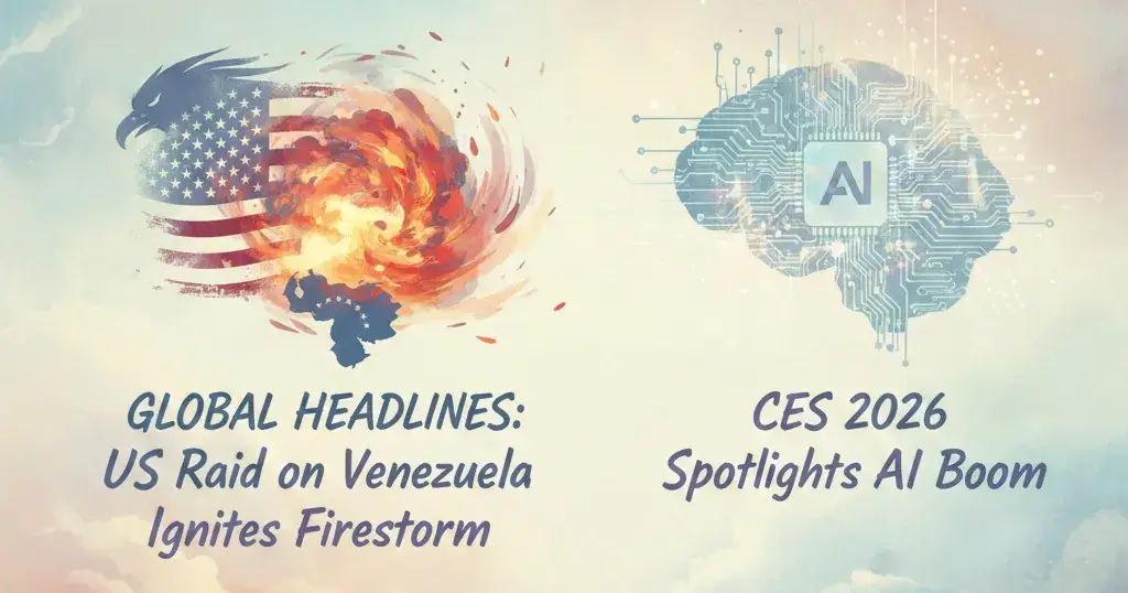 Global Headlines: US Raid on Venezuela Ignites Firestorm, CES 2026 Spotlights AI Boom