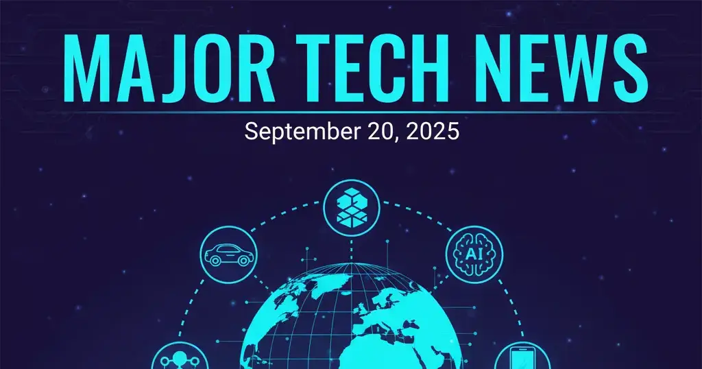 📰 Major Tech News Roundup: September 20, 2025