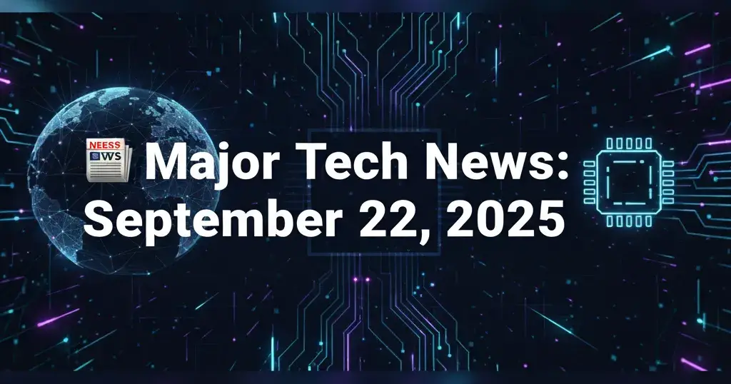 📰 Major Tech News: September 22, 2025