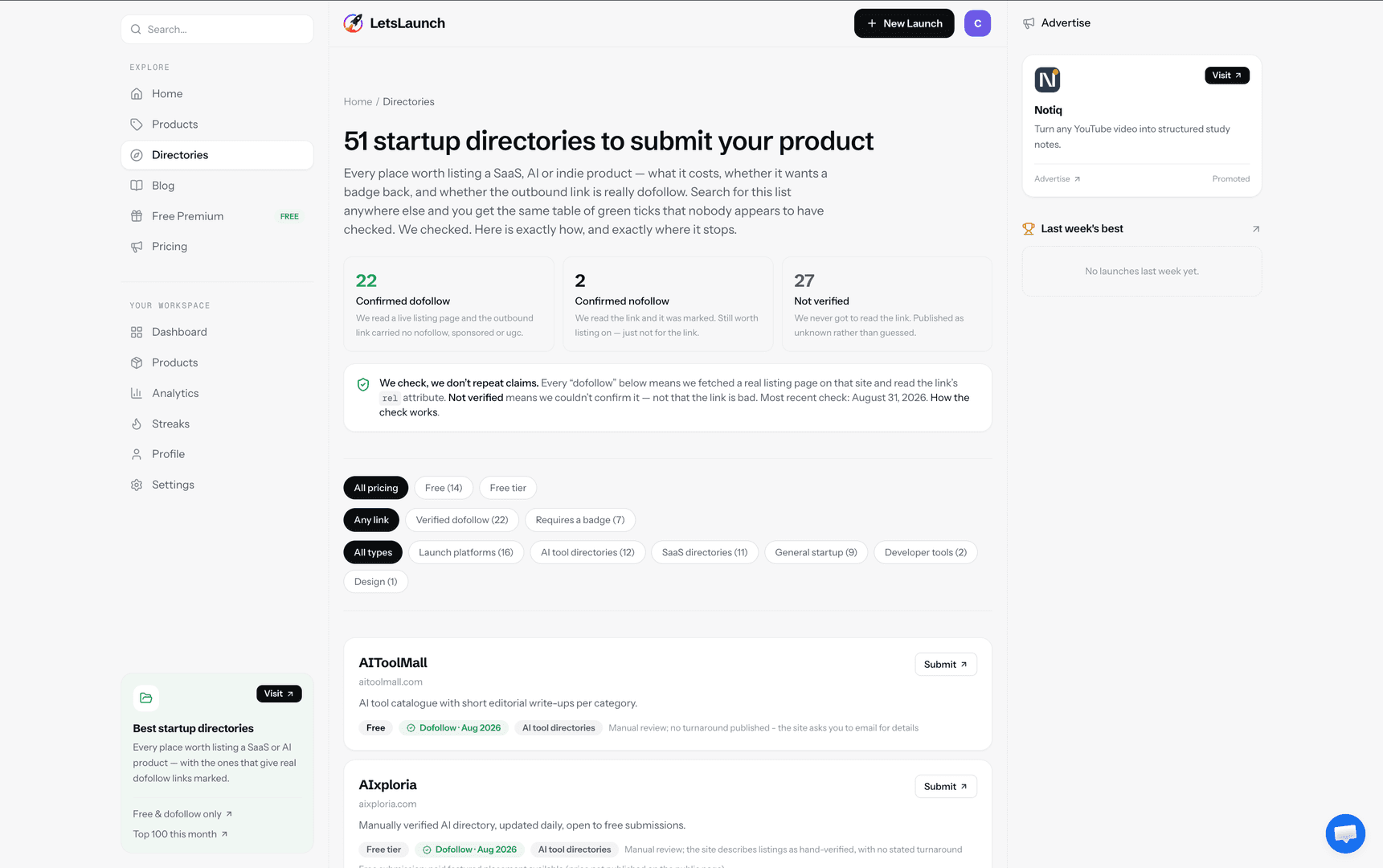 Free product launch directory for SaaS image 2