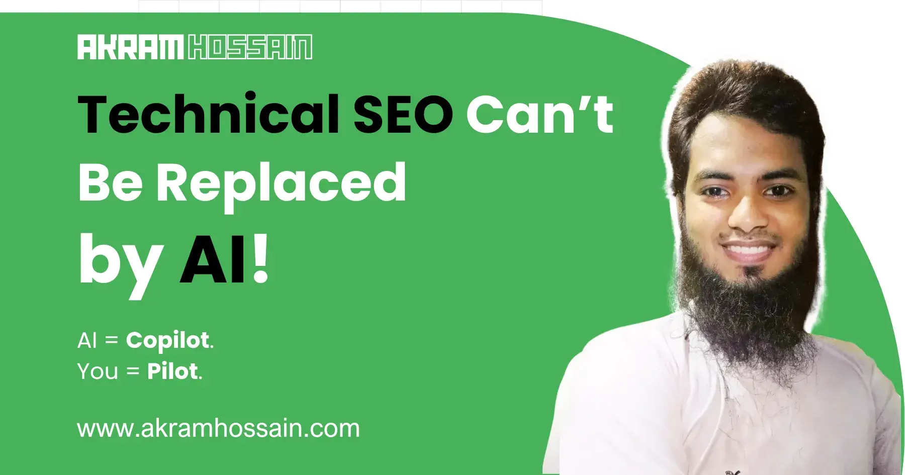 Technical SEO can use AI, but it can’t be replaced by AI. Ever.