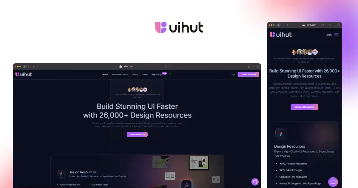 UIHut Website Revamp: Faster, Smoother, and More User-Friendly!