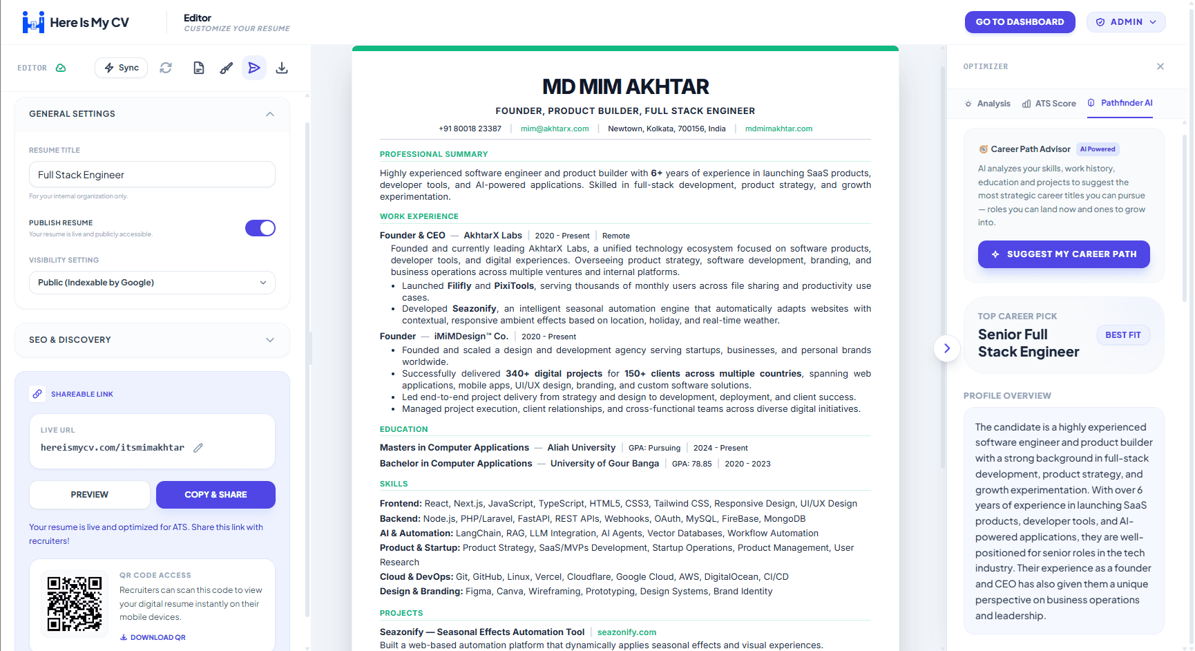 Here Is My CV image 4