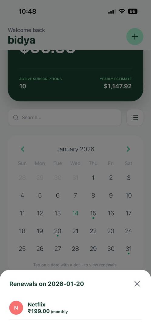 TrackSub - Never Miss a Subscription Payment image 2