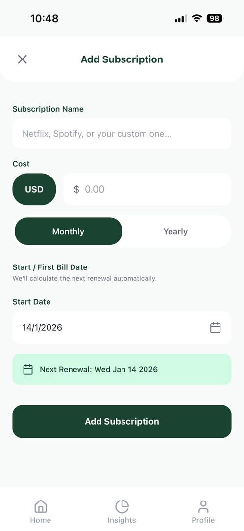 TrackSub - Never Miss a Subscription Payment image 3