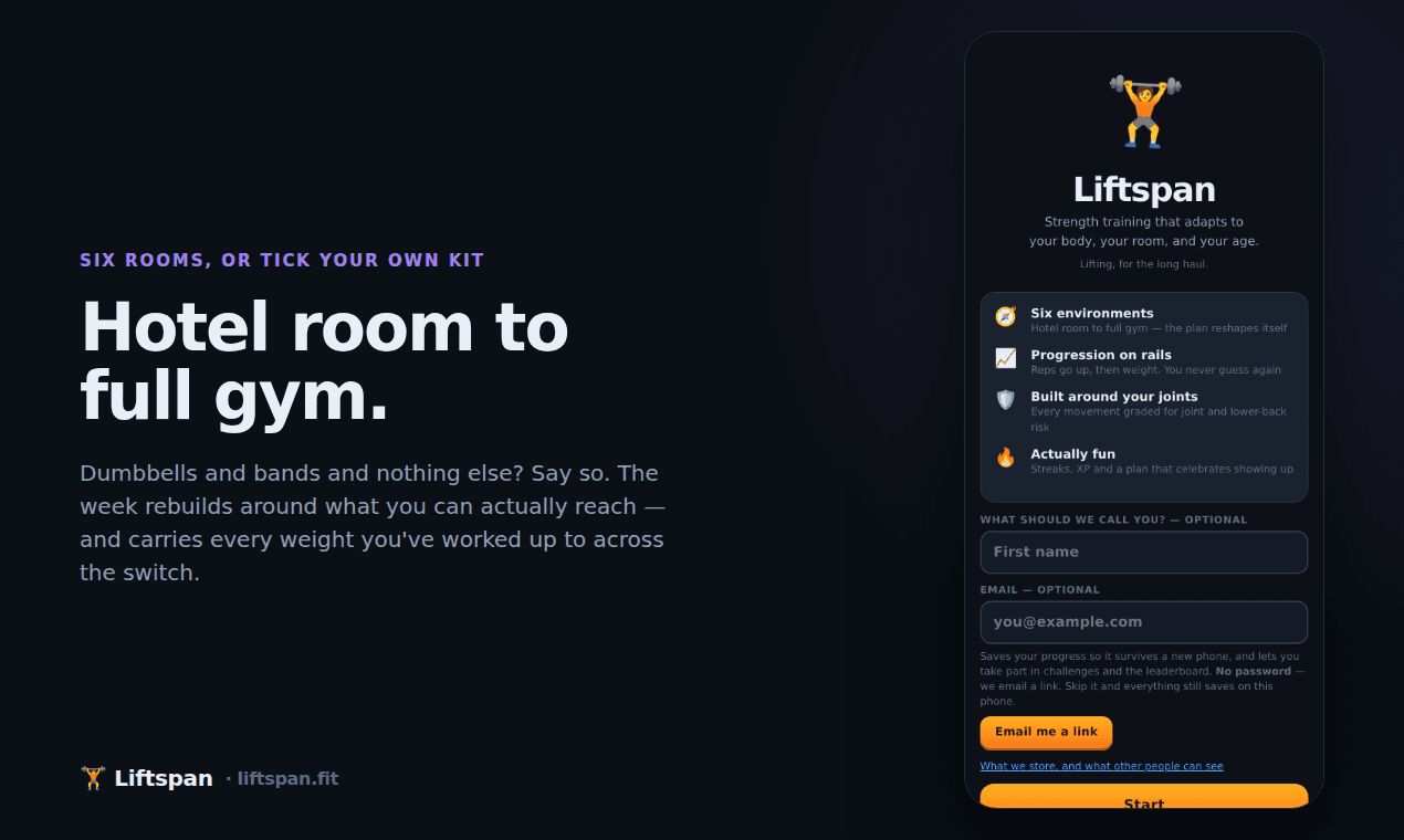 Liftspan — Strength Training for Lifters 40+ image 3