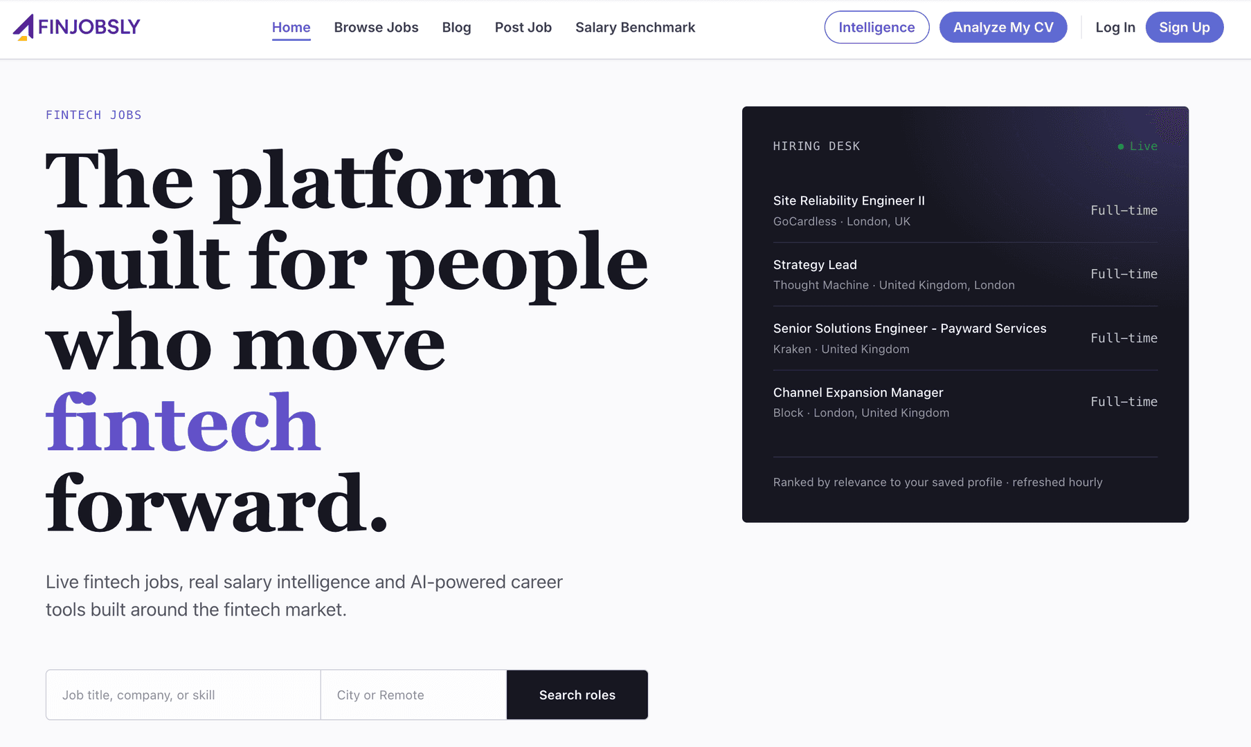 Fintech Jobs & Career Hub | Finjobsly image 1