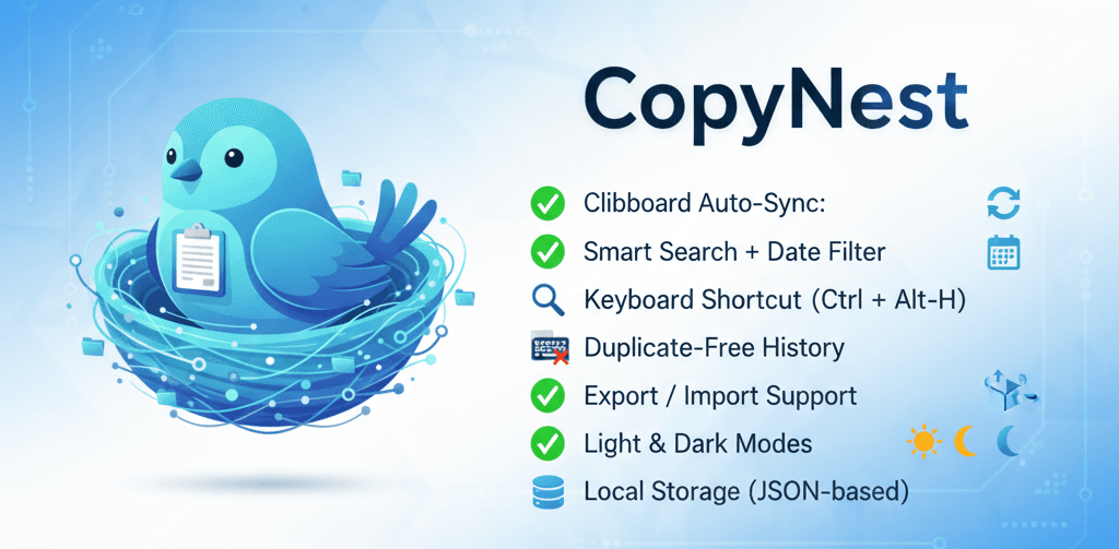 CopyNest is your personal clipboard companion image 2
