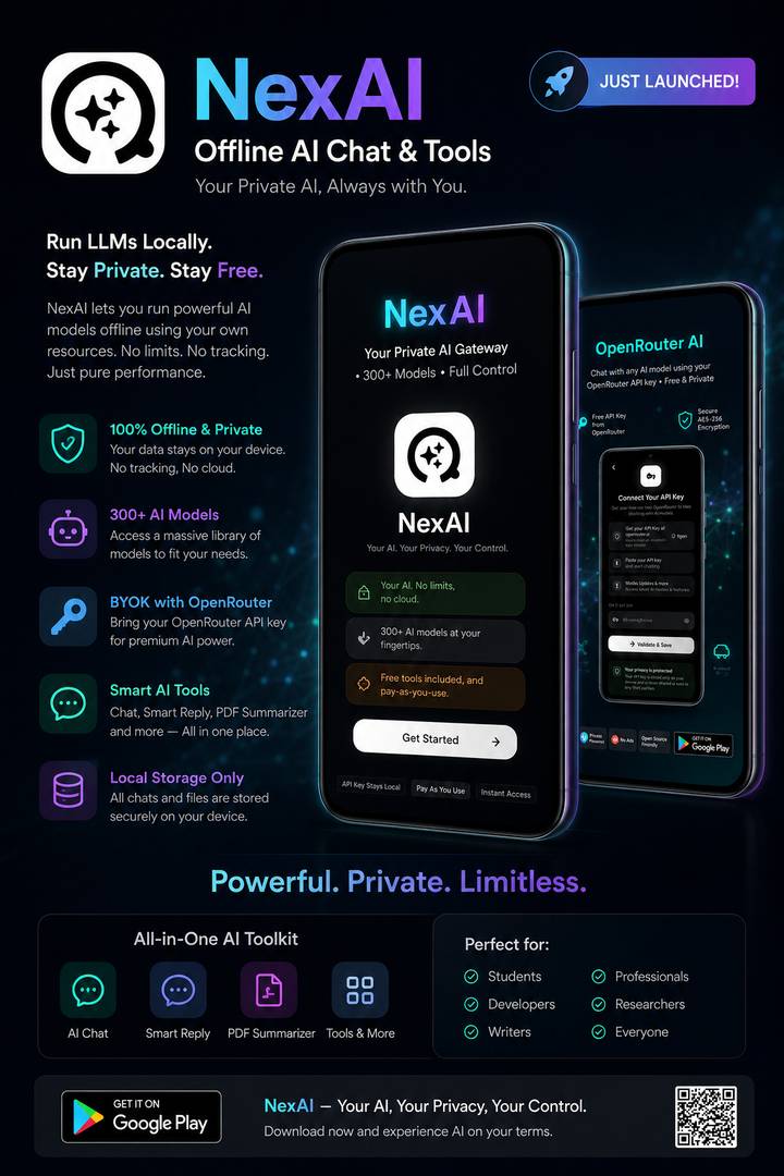 NexAI: Offline AI Chat & Tools image 2
