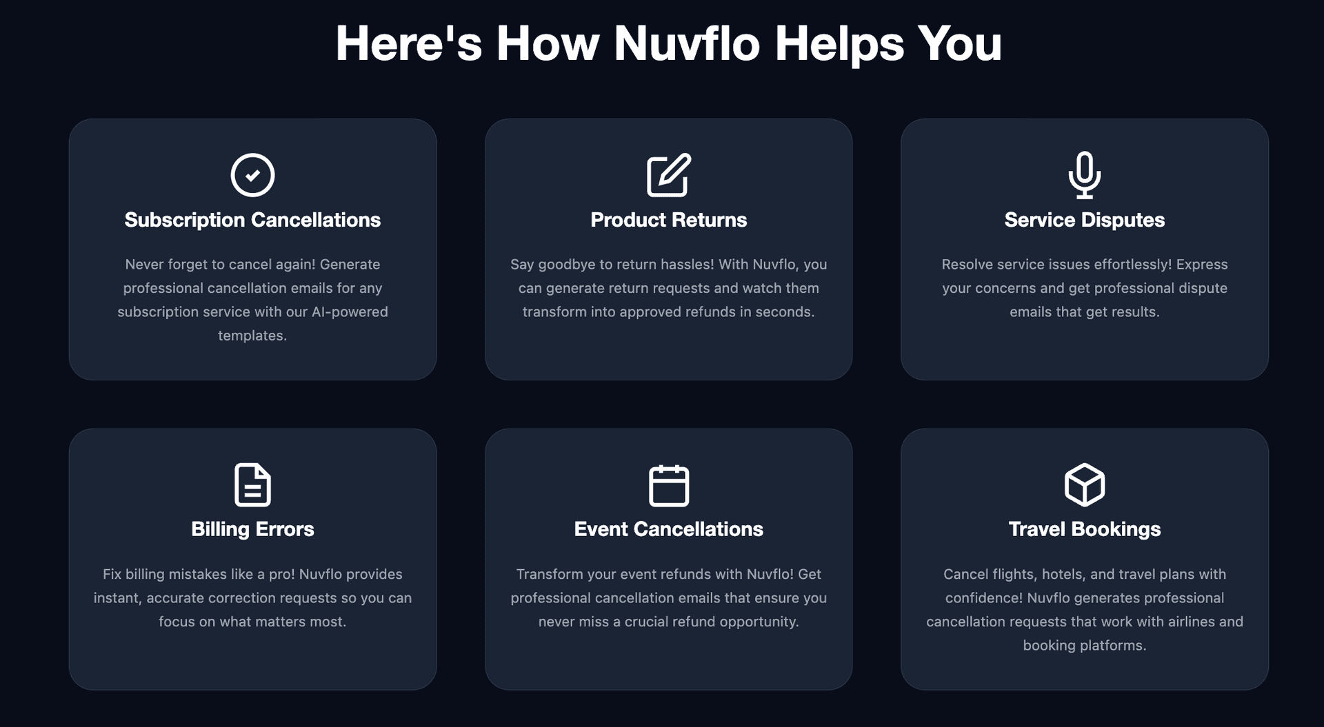 Nuvflo.io - Instant Refund Email Generator image 3