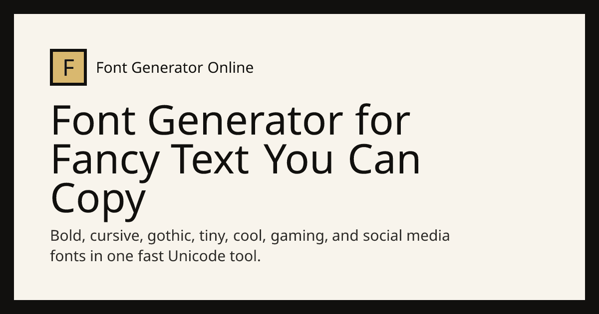 Font Generator Online image 1